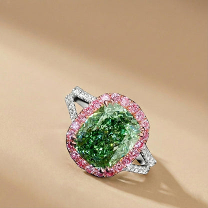 6.5 Ct IGI Certified Cushion Lab Diamond Engagement Ring