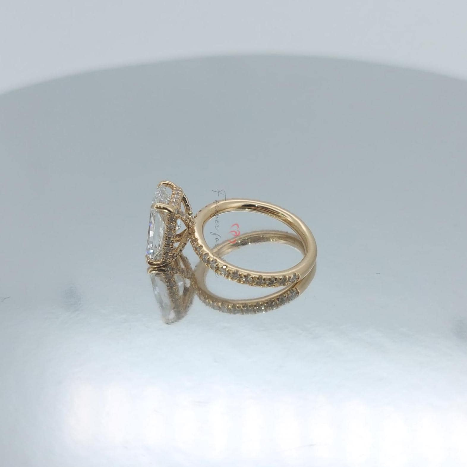 2.5 Ct IGI Certified Radiant Lab Diamond Solitaire Engagement Ring