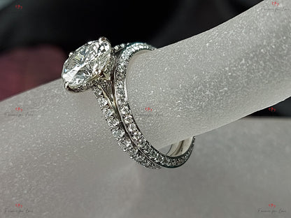 1.5 Ct Oval Lab Diamond Eternity Band