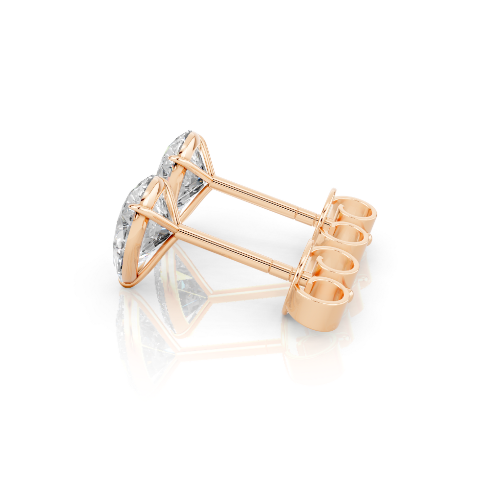 Pear Diamond Stud Earrings Forever For Love