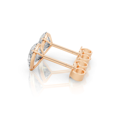 Pear Diamond Stud Earrings Forever For Love