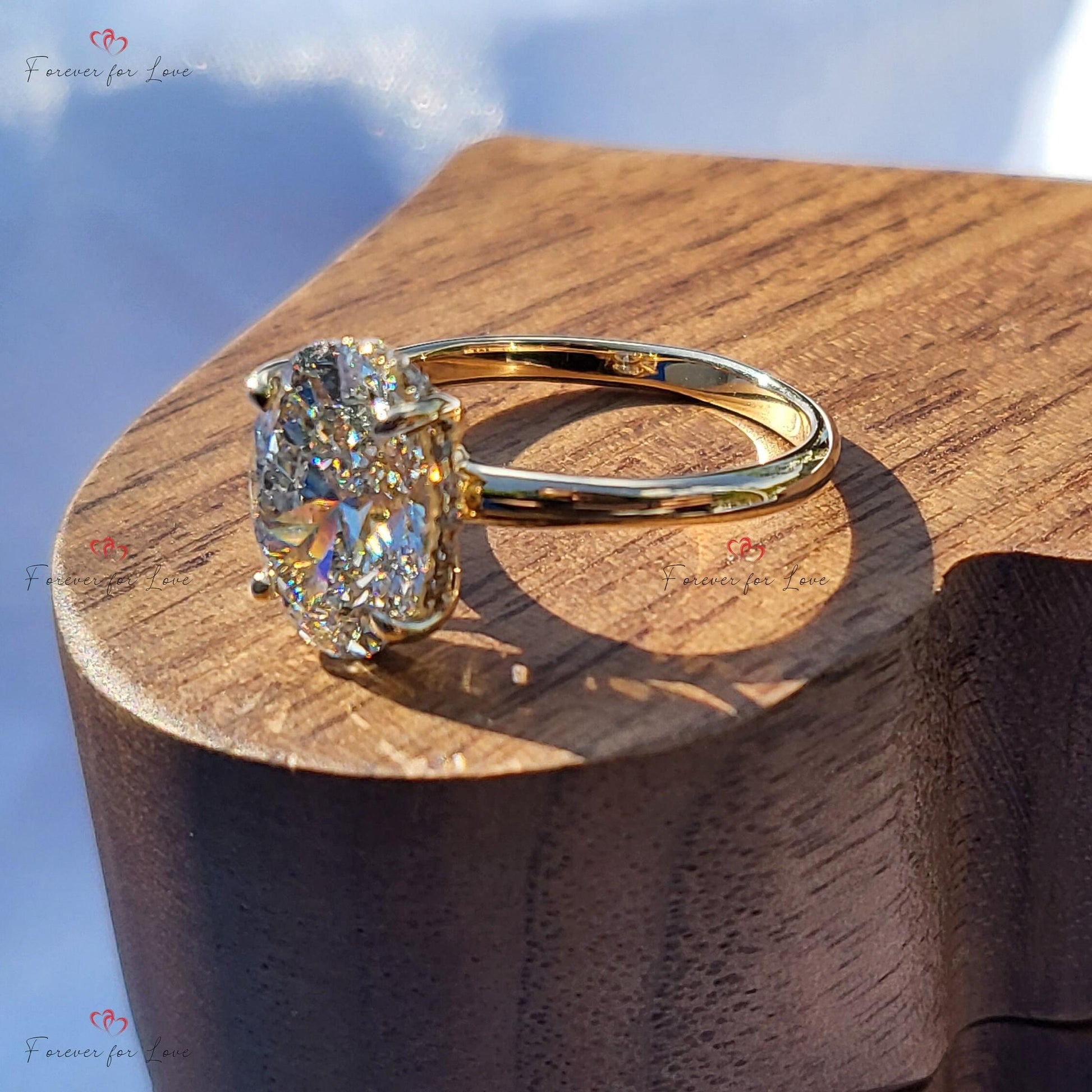 2.5 Ct Oval Diamond Solitaire Engagement Ring