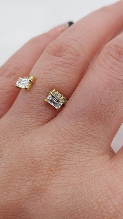 1.5 Ct Marquise Lab Diamond Engagement Ring