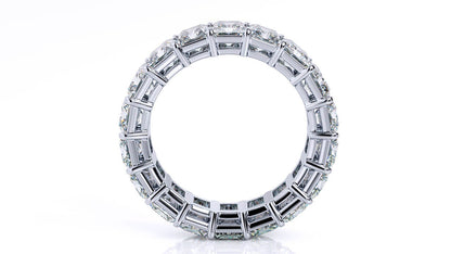 4.0 Ct Radiant Moissanite Wedding Band