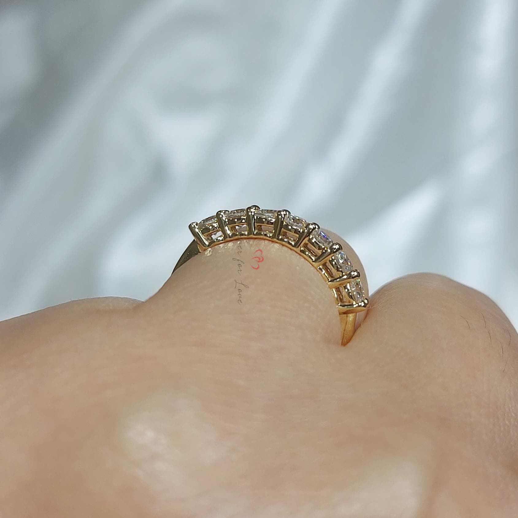 Round Lab Diamond Stacking Ring