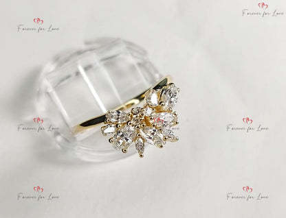 Vintage moissanite wedding band unique engagement band marquise cut band stacking band matching band gold band anniversary band ring.