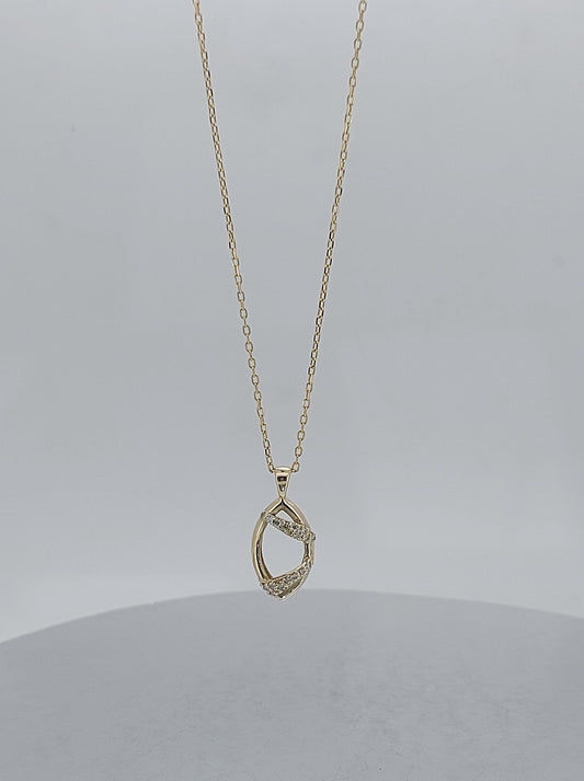 14K Yellow Gold, Dainty Minimalist Pendant,  Enamel Pendant, Womens Necklace, Special Gift For Her.