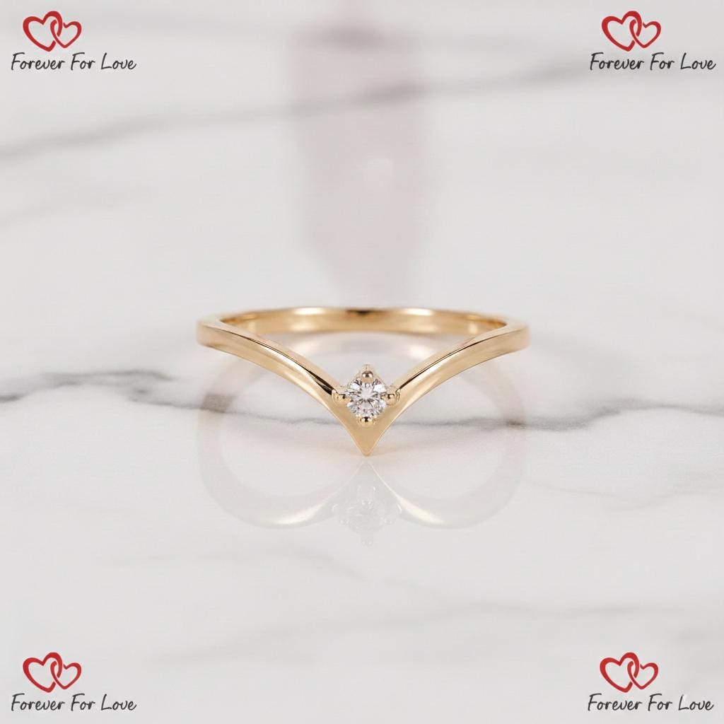 Round Lab Diamond Stacking Ring