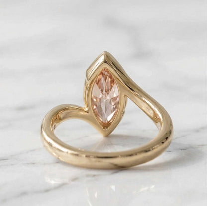 4 Ct IGI Certified Marquise Lab Diamond Solitaire Engagement Ring