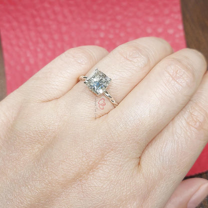 2 Ct IGI Certified Cushion Lab Diamond Engagement Ring