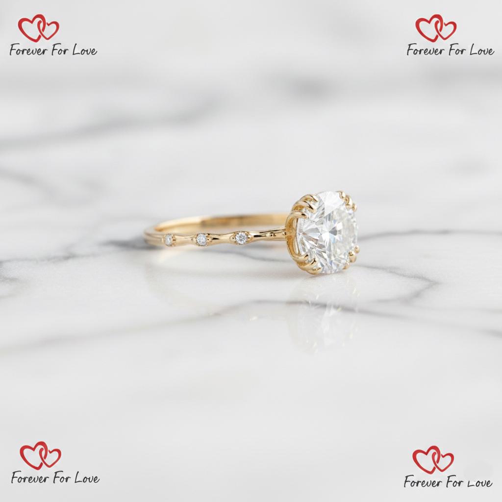 3.1 Ct IGI Certified Pear Lab Diamond Engagement Ring