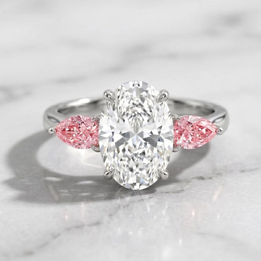 4.5 Ct IGI Certified Oval Lab Diamond Engagement Ring
