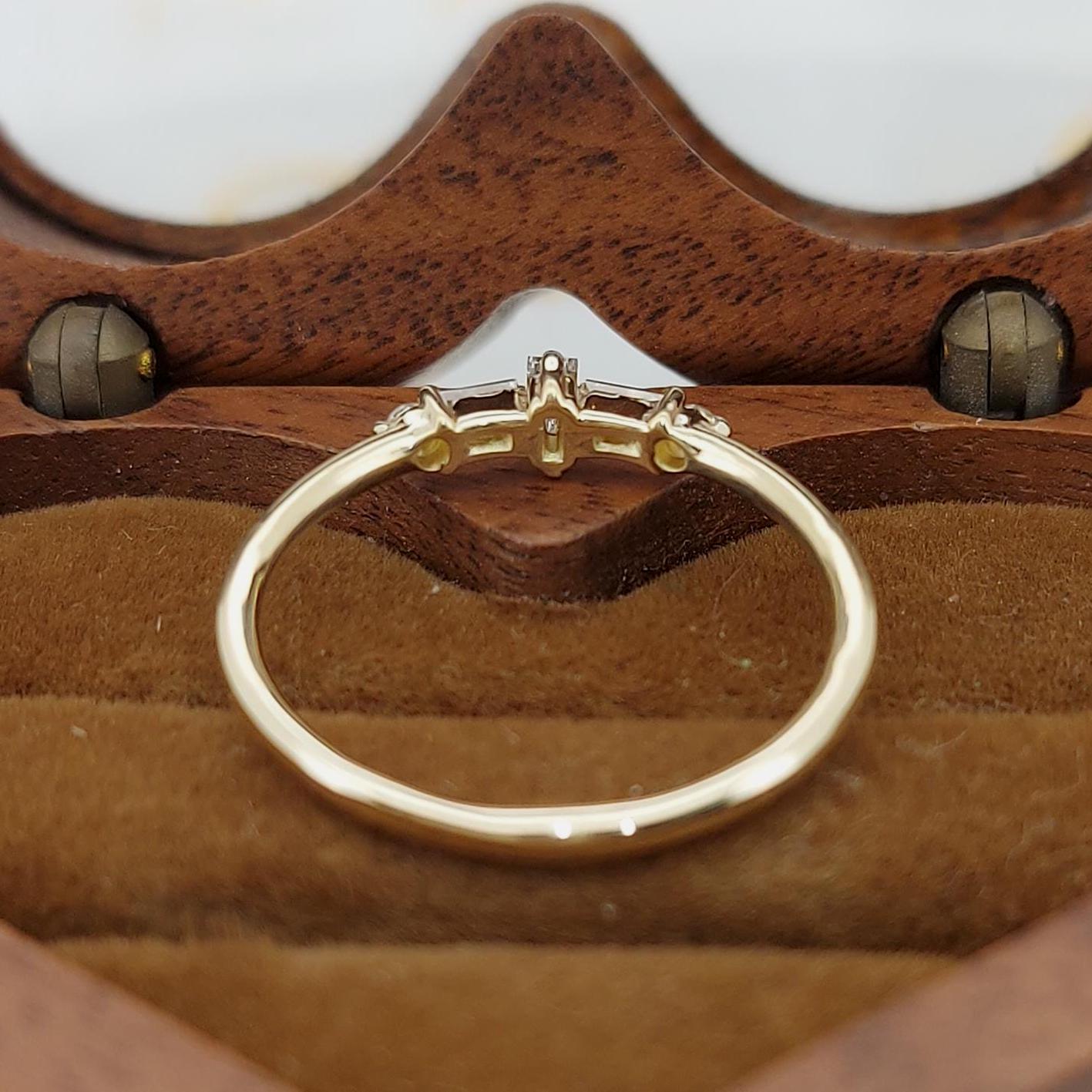 0.2 Ct Baguette Lab Diamond Stacking Ring