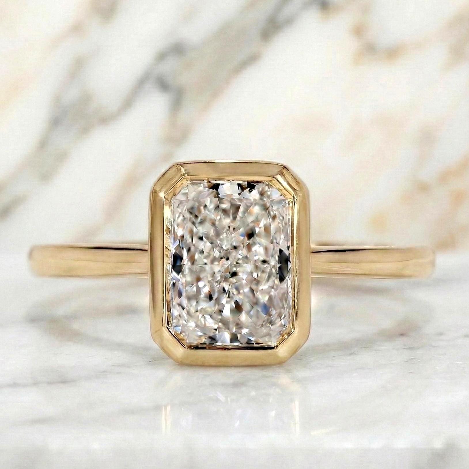 IGI Certified Radiant Lab Diamond Solitaire Engagement Ring