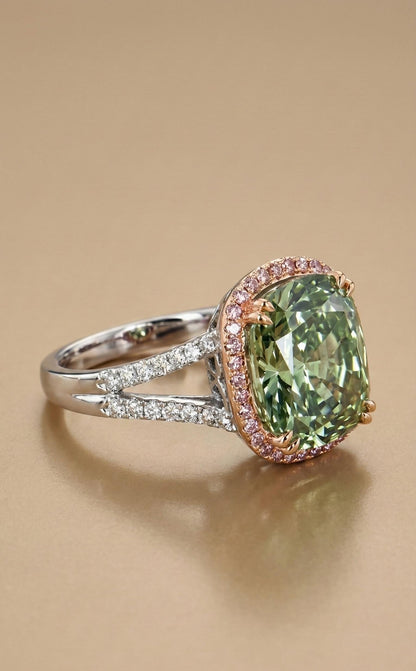 6.5 Ct IGI Certified Cushion Lab Diamond Engagement Ring