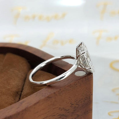IGI Certified Marquise Lab Diamond Solitaire Engagement Ring