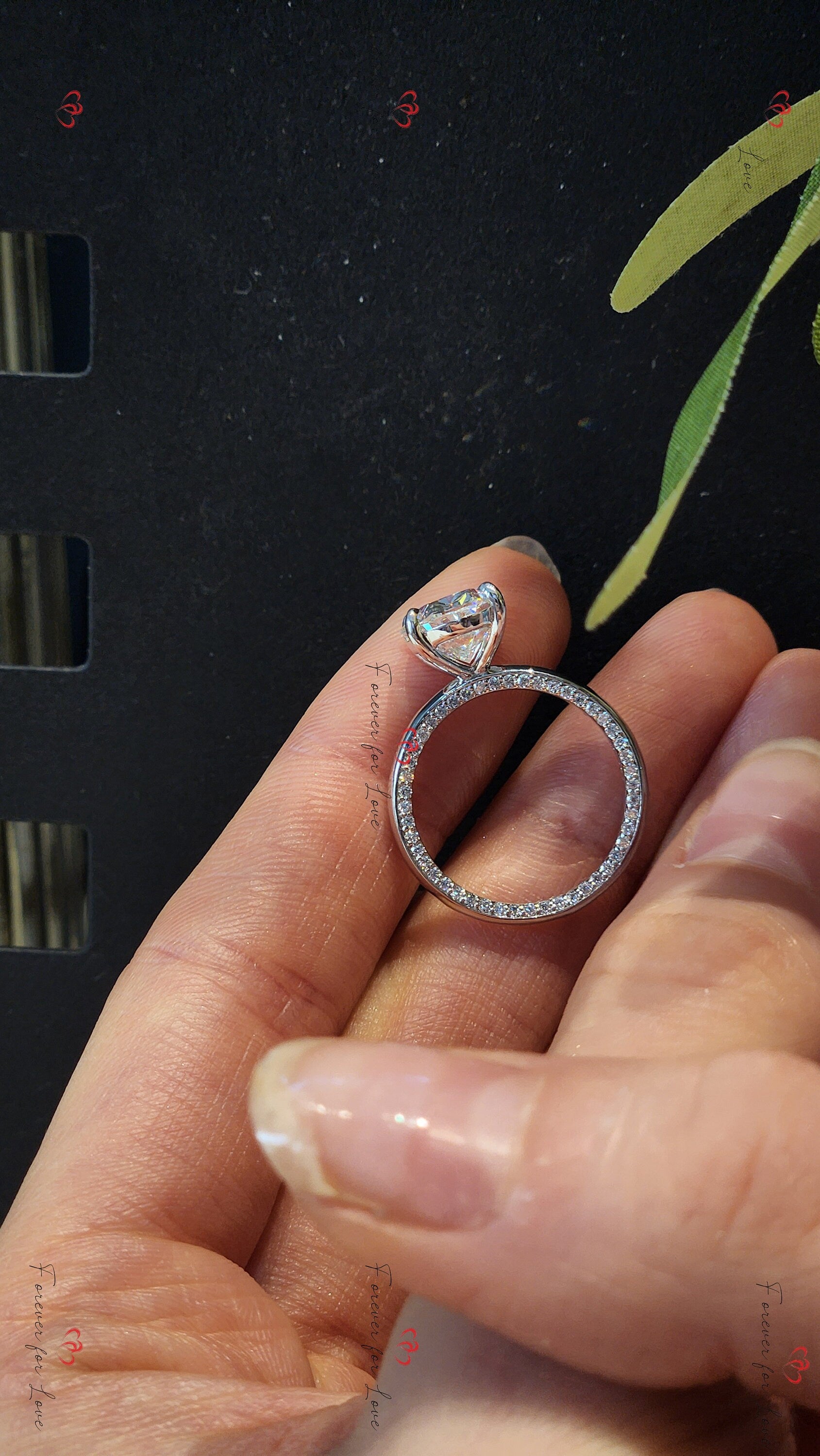 3.5 Ct IGI Certified Oval Lab Diamond Engagement Ring