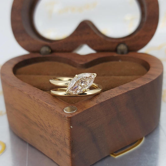 Pink Marquise Cut Lab Created Diamond Engagement Ring IGI Certified Diamond, Vivid Baby Pink Ring, Unique design, Wedding Gift For Her.