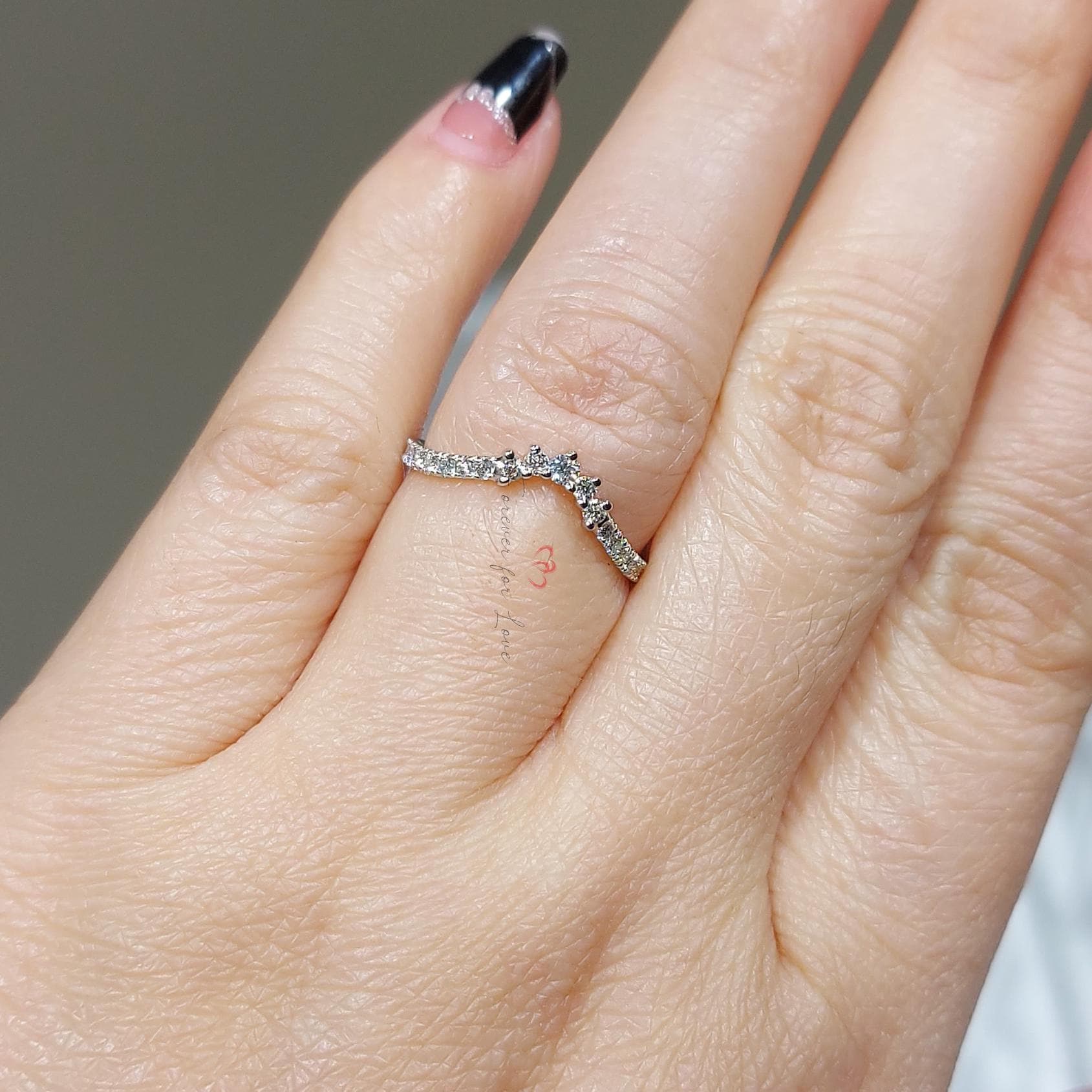 Round Lab Diamond Stacking Ring