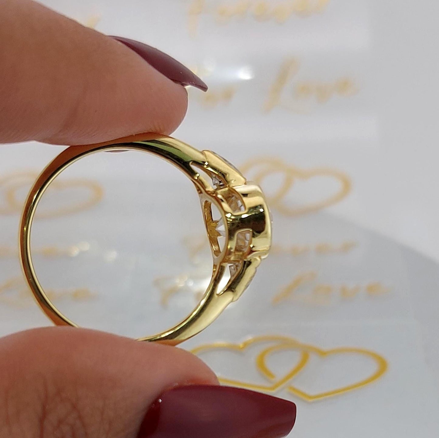 4 Ct Oval Diamond, Moissanite Solitaire Engagement Ring Oval cut Moissanite engagement ring in Gold or Platinum — custom handcrafted by Forever For Love