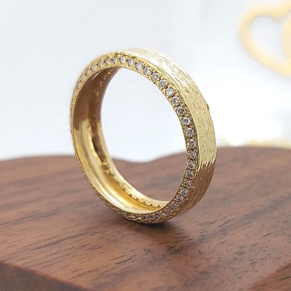 Round Diamond Stacking Ring