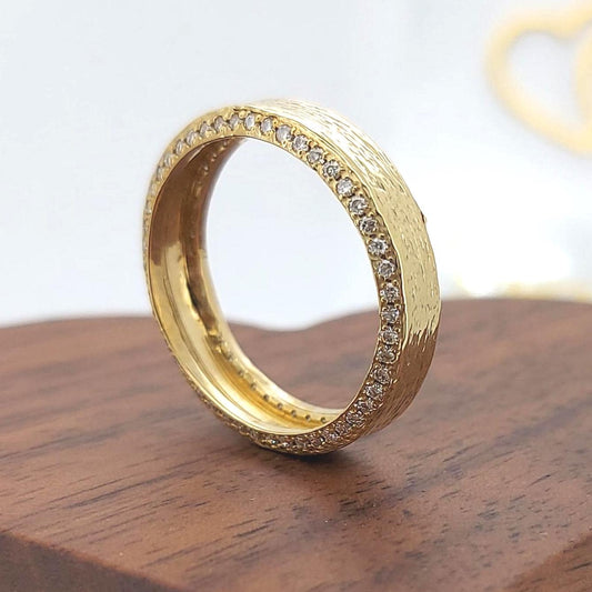 Round Diamond Stacking Ring