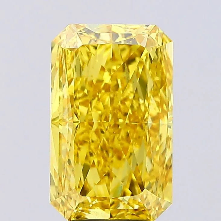 4.55ct Radiant Lab Grown Diamond (Colour Fancy Vivid Yellow, Clarity VS1, IGI Certified)