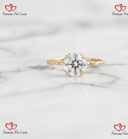 3.1 Ct IGI Certified Pear Lab Diamond Engagement Ring