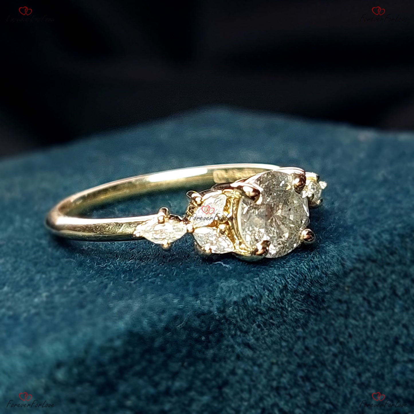 Marquise-Diamant-Verlobungsring Marquise cut Moissanite engagement ring in Gold or Platinum — custom handcrafted by Forever For Love