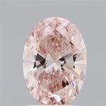 1.51ct Oval Lab Grown Diamond (Colour Fancy Intense Pink, Clarity VS1, IGI Certified) Forever For Love