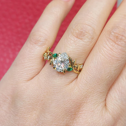 2 Ct IGI Certified Pear Lab Diamond Engagement Ring