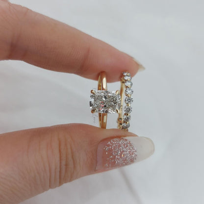 2 Ct Cushion Lab Diamond Eternity Band