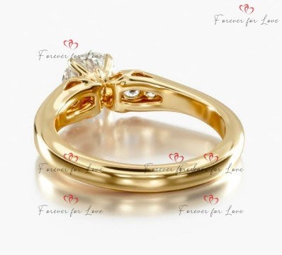 Round Lab Diamond Engagement Ring