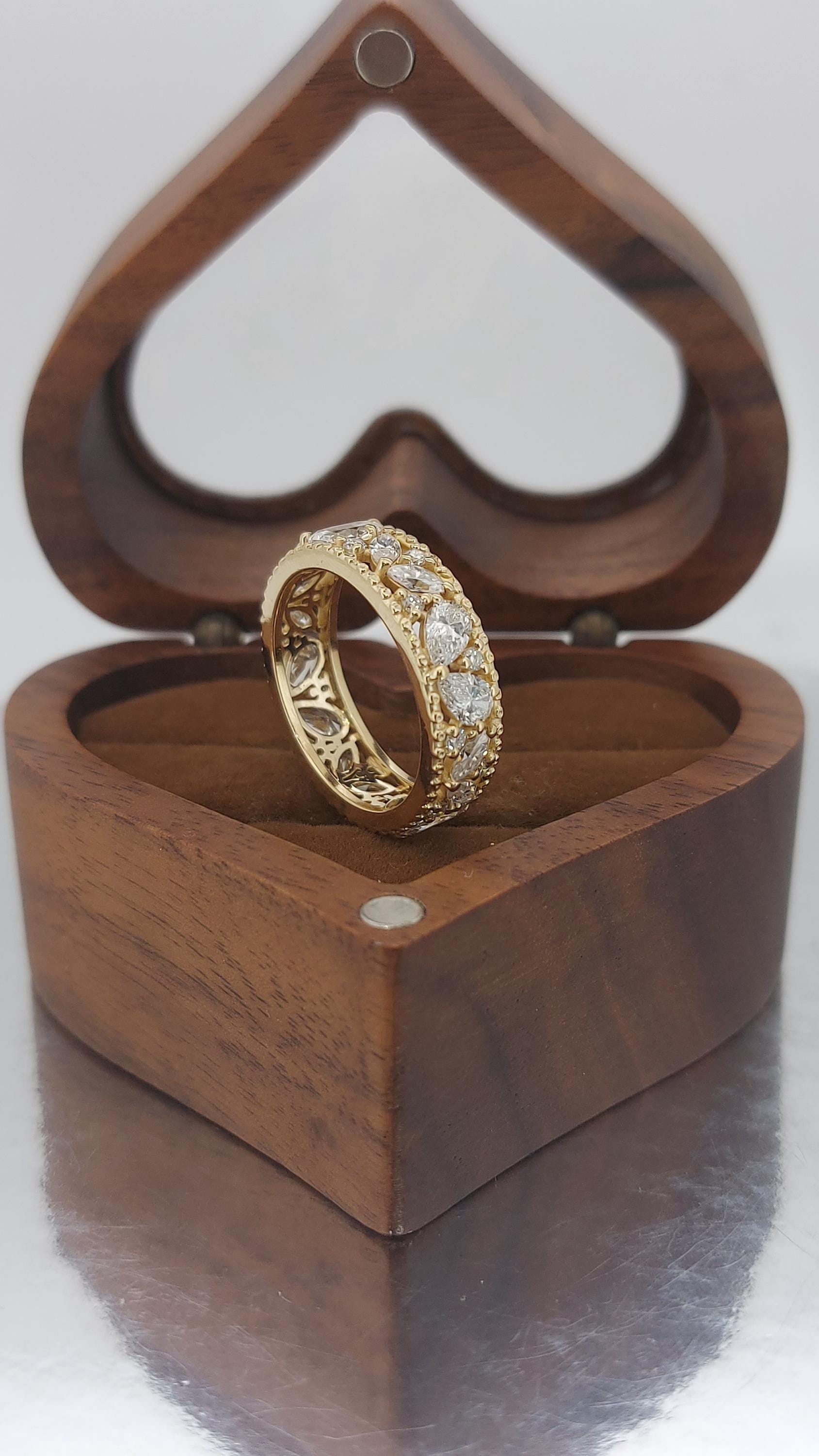 Pear Diamond Full Eternity Band