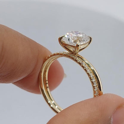 2.5 Ct IGI Certified Cushion Lab Diamond Engagement Ring