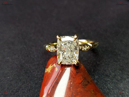 2.03 Ct IGI Certified Cushion Lab Diamond Engagement Ring