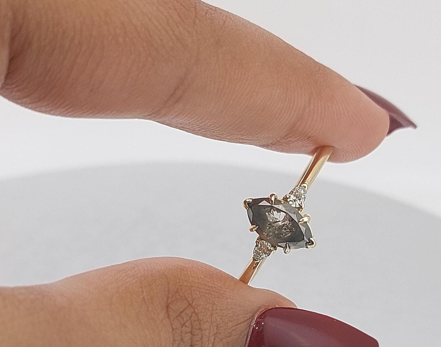 1.5 Ct Marquise Diamond Engagement Ring Marquise cut Moissanite engagement ring in Gold or Platinum — custom handcrafted by Forever For Love