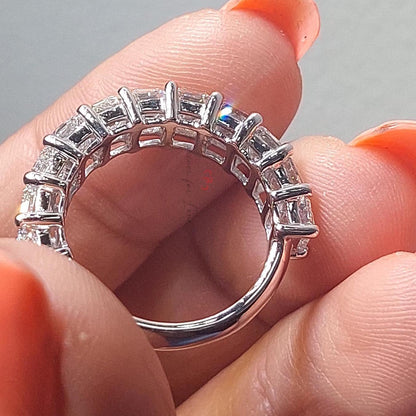 0.4 Ct Emerald Diamond, Emerald Full Eternity Band