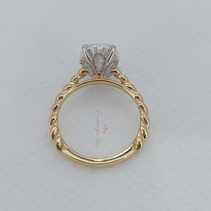 3.5 Ct Oval Lab Diamond Band