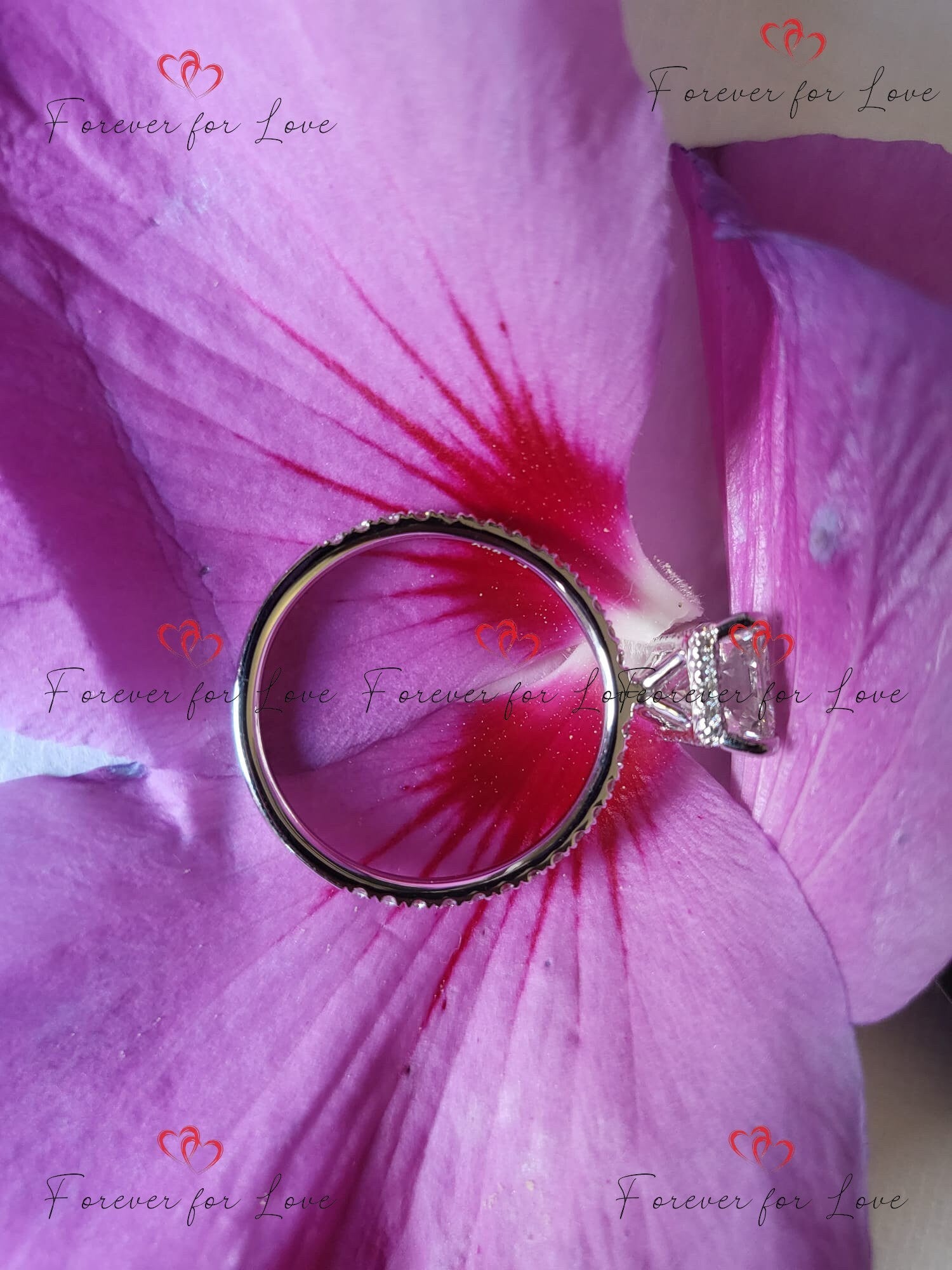 4 Ct IGI Certified Radiant Lab Diamond Engagement Ring
