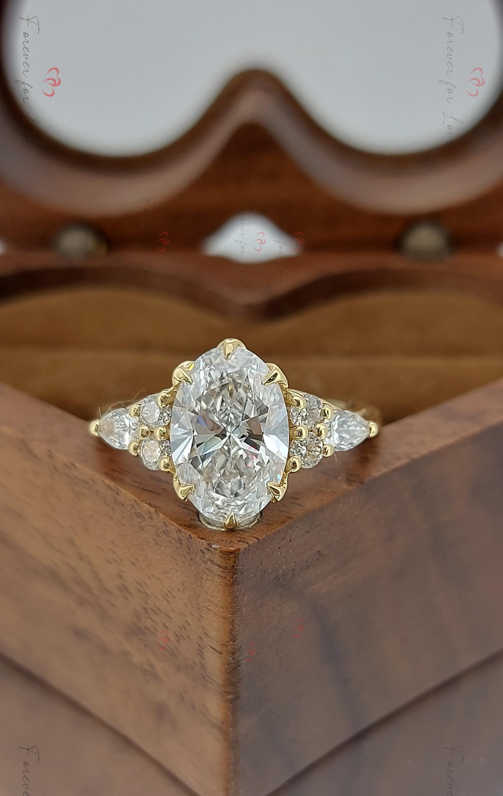 Oval Lab Diamond Engagement Ring