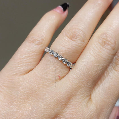 Round Lab Diamond Full Eternity Band