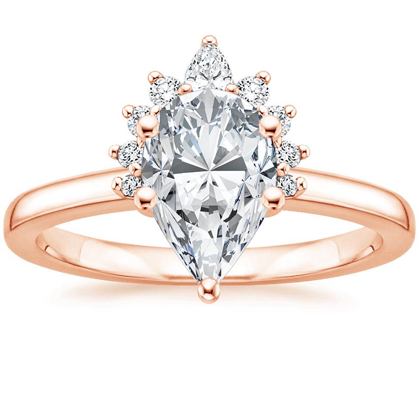 1 Ct Pear Diamond, Moissanite Solitaire Engagement Ring Pear cut 1Ct Moissanite Brilliant Cut engagement ring in 935 Argentium Silver — custom handcrafted by Forever For Love