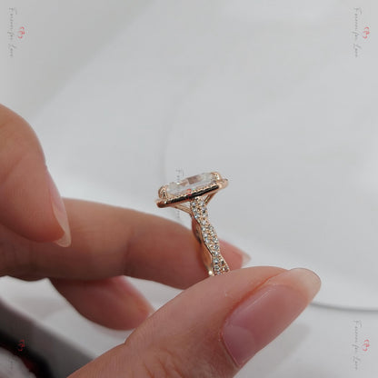 4 Ct Radiant Moissanite Eternity Band