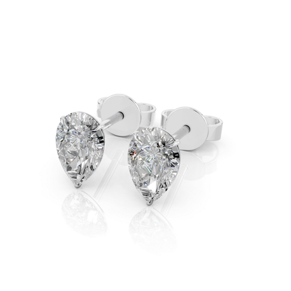Pear Diamond Stud Earrings Forever For Love
