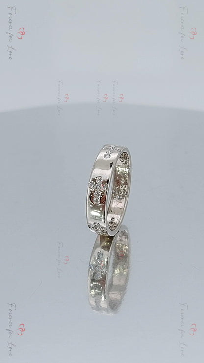 Round Diamond Full Eternity Band