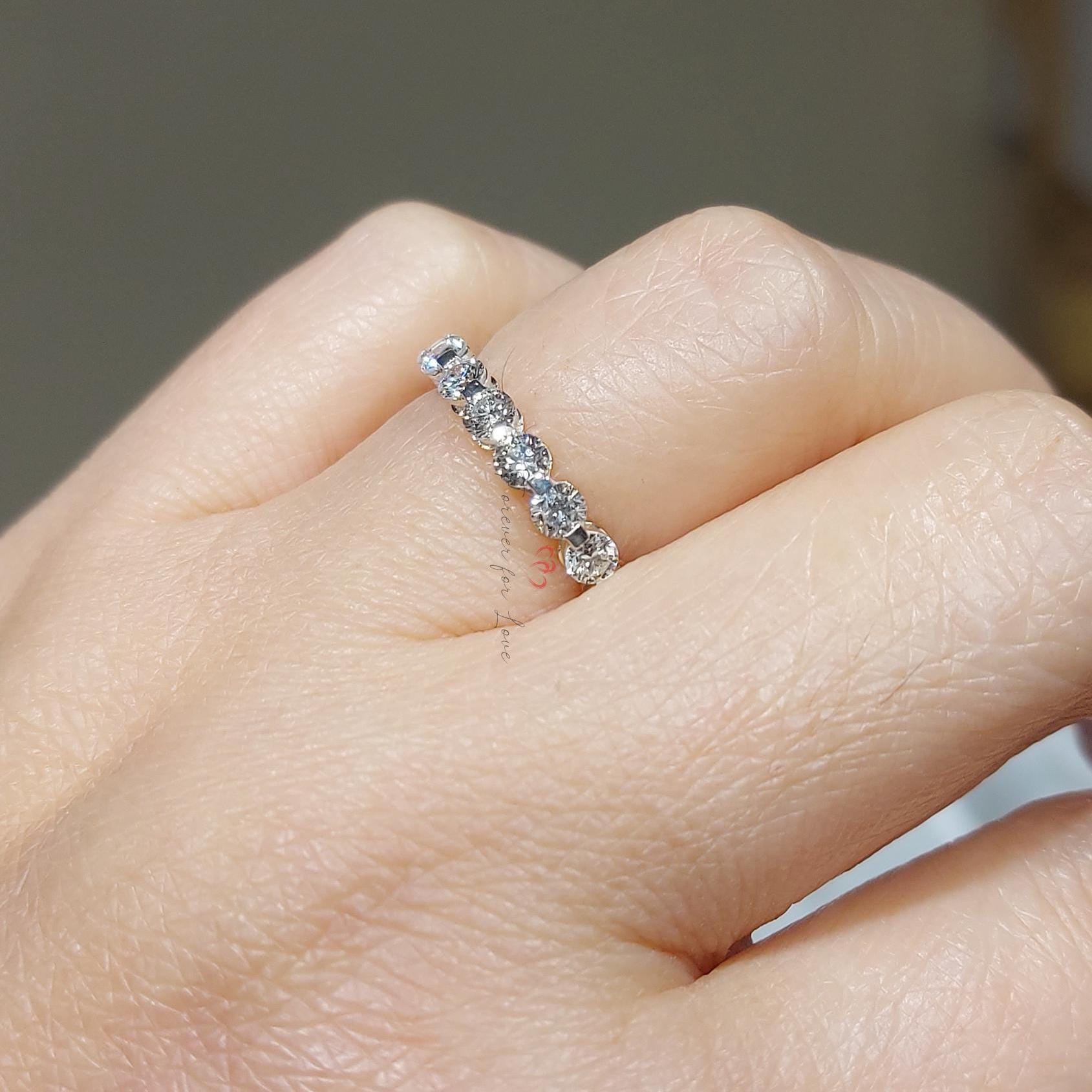 Round Lab Diamond Full Eternity Band