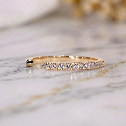 Round Lab Diamond Stacking Ring