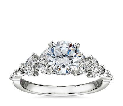 1 Ct Marquise Natural Diamond Engagement Ring