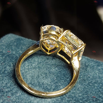 Radiant Moissanite Engagement Ring